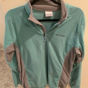 Teal and gray Columbia fleece